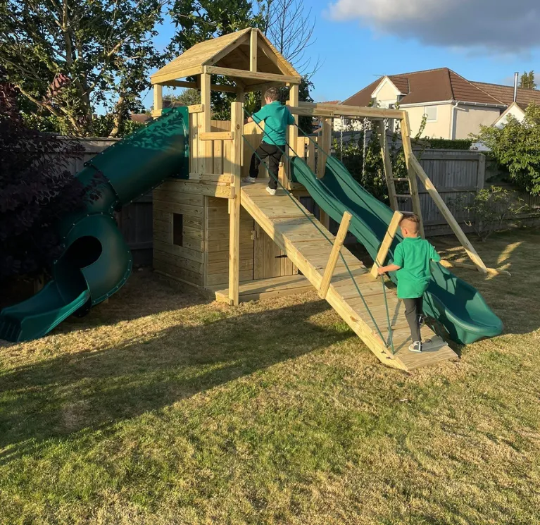 Wooden garden climbing frames image